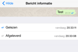 whatsapp 2 blauwe vinkjes bericht gelezen